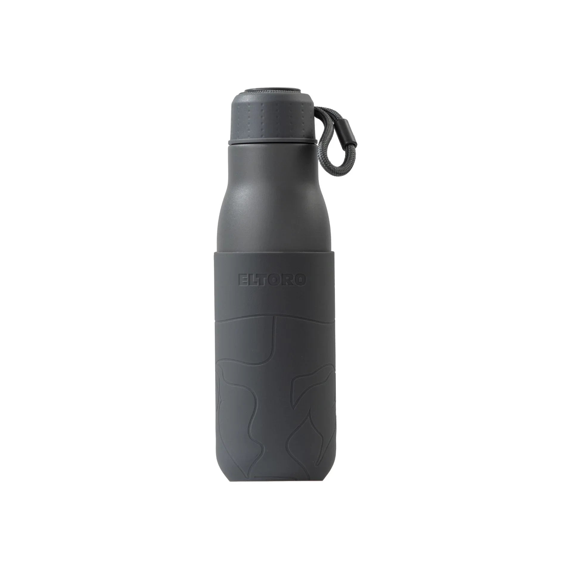 Eltoro Stainless Steel Bottle 500ml Grey With Grey Sleeve - Tashqila Eltoro Stainless Steel Bottle 500ml Grey With Grey Sleeve - Tashqila